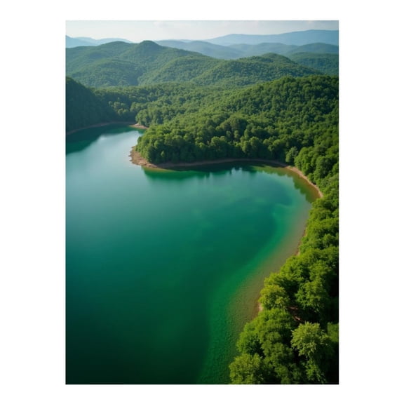 Diamond Art Kit for Adults, Landscape Green Lake Mountains River Diamond Painting for Adults Beginners, 5D DIY Diamond Art Painting Kits, Colorful Diamond Painting Craft for Home Decor 12x16