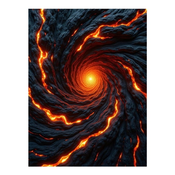 Diamond Art Kit for Adults, Lava Spiral Vortex Glow Diamond Painting for Adults Beginners, DIY Diamond Art Painting Kits, 5D Diamond Painting Crafts for Home Decor 12x16 Frameless