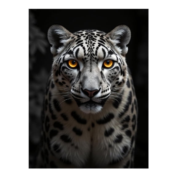 Diamond Art Kit for Adults, Leopard Staring Intense Eyes Diamond Painting for Adults Beginners, DIY Diamond Art Painting Kits, 5D Diamond Painting Crafts for Home Decor 12x16 Frameless