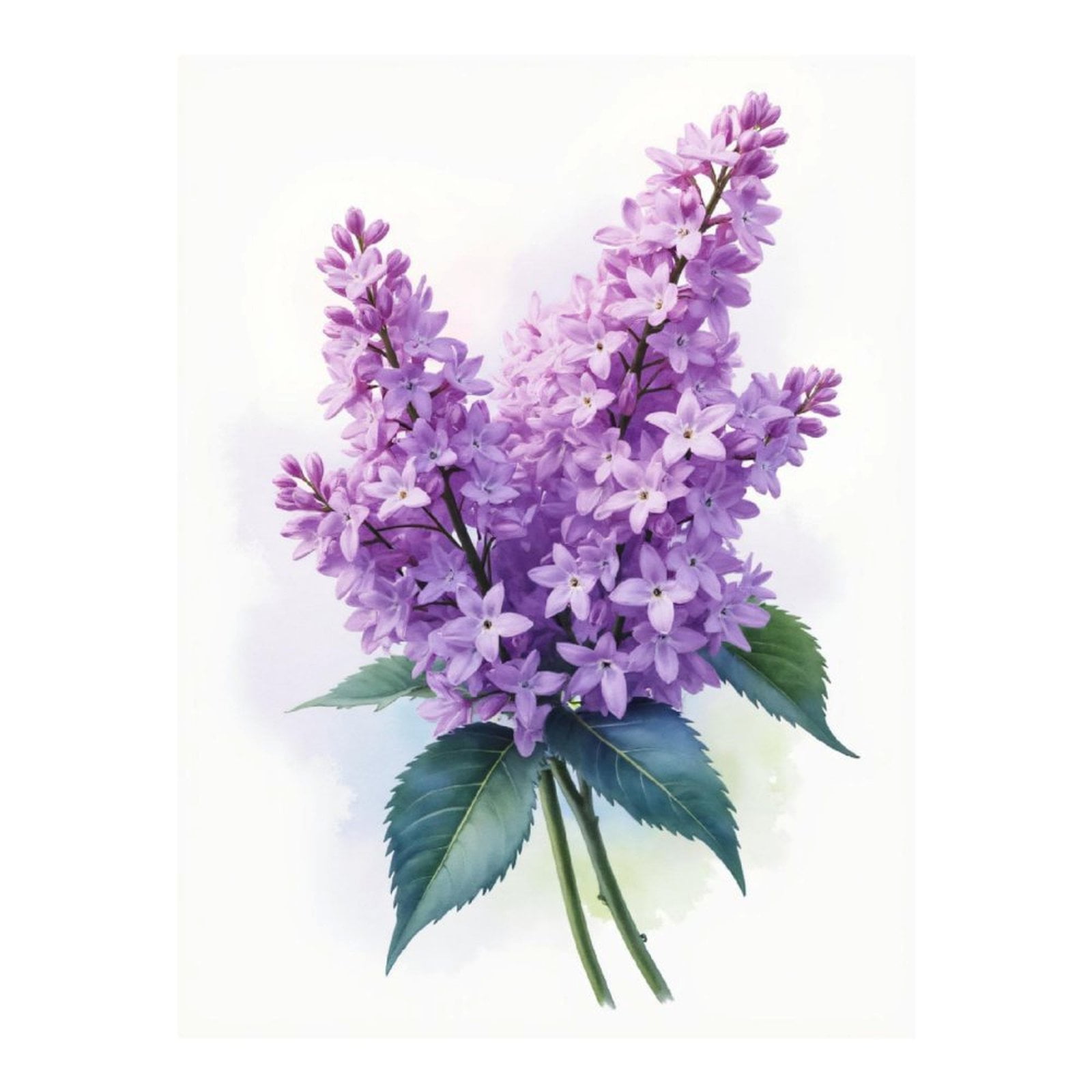 Diamond Art Kit for Adults, Lilac Blossoms Spring Bouquet Diamond Painting for Adults Beginners, DIY Diamond Art Painting Kits, 5D Diamond Painting Crafts for Home Decor 12x16 Frameless