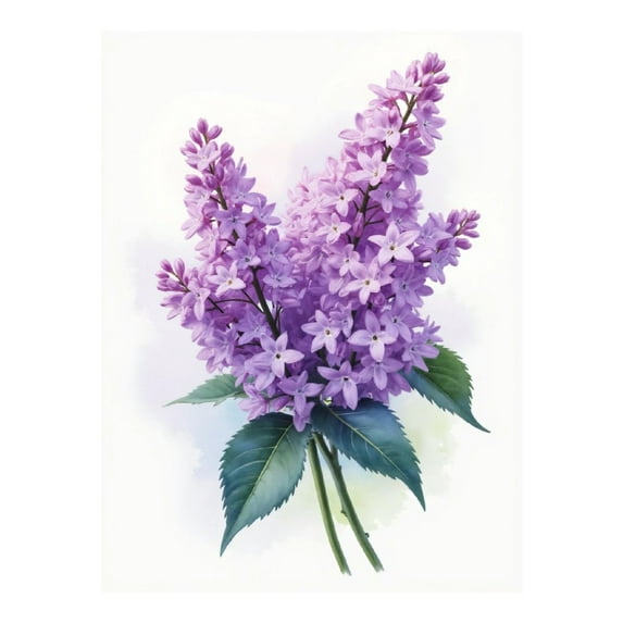 Diamond Art Kit for Adults, Lilac Blossoms Spring Bouquet Diamond Painting for Adults Beginners, DIY Diamond Art Painting Kits, 5D Diamond Painting Crafts for Home Decor 12x16 Frameless