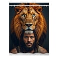 thumbnail image 1 of Diamond Art Kit for Adults, Lion Fusion Human Artistry Diamond Painting for Adults Beginners, DIY Diamond Art Painting Kits, 5D Diamond Painting Crafts for Home Decor 12x16 Frameless, 1 of 7