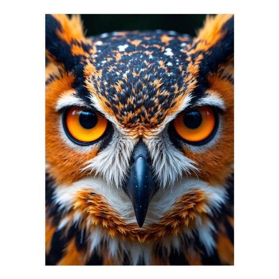 Diamond Art Kit for Adults, Majestic Owl Close Up Diamond Painting for Adults Beginners, DIY Diamond Art Painting Kits, 5D Diamond Painting Crafts for Home Decor 12x16 Frameless
