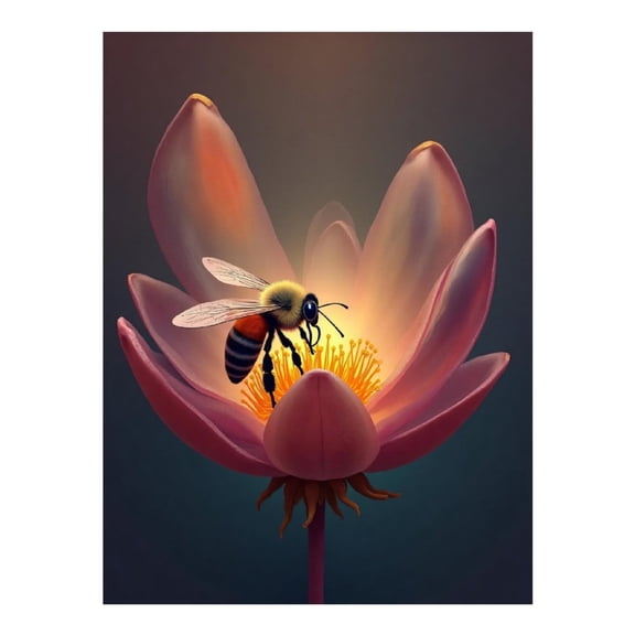 Diamond Art Kit for Adults, Minimalist Bee Print No.44 Diamond Painting for Adults Beginners, 5D DIY Diamond Art Painting Kits, Colorful Diamond Painting Craft for Home Decor 12x16