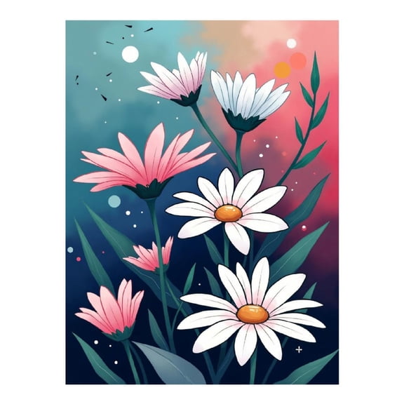 Diamond Art Kit for Adults, Minimalist Floral Print No.209 Diamond Painting for Adults Beginners, 5D DIY Diamond Art Painting Kits, Colorful Diamond Painting Craft for Home Decor 12x16
