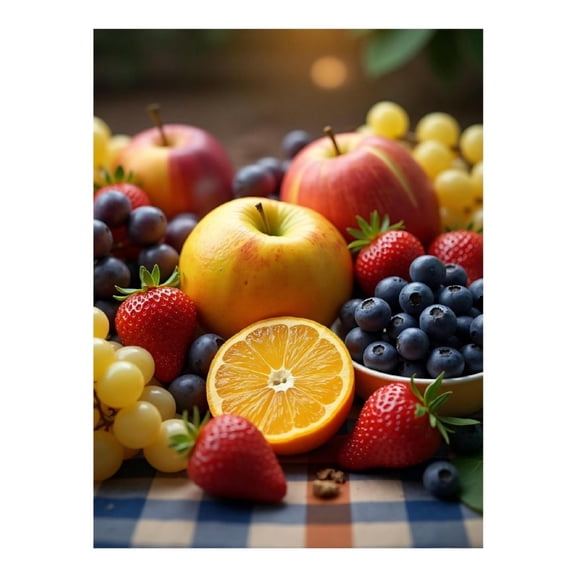 Diamond Art Kit for Adults, Modern Realistic Fruit Print No.24 Diamond Painting for Adults Beginners, 5D DIY Diamond Art Painting Kits, Colorful Diamond Painting Craft for Home Decor 12x16