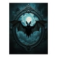 thumbnail image 1 of Diamond Art Kit for Adults, Moonlit Bat Ornate Frame Sky Diamond Painting for Adults Beginners, 5D DIY Diamond Art Painting Kits, Colorful Diamond Painting Craft for Home Decor 12x16, 1 of 7
