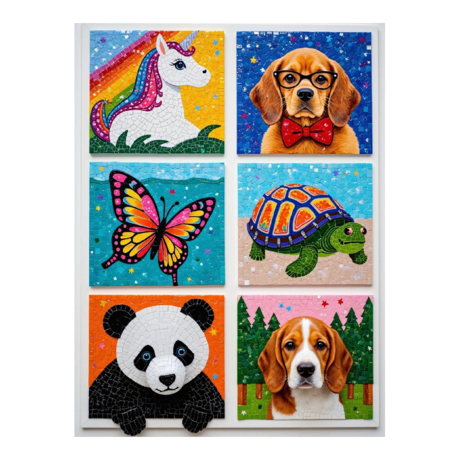 Diamond Art Kit for Adults, Mosaic Art Animals Whimsical Scenes Diamond Painting for Adults Beginners, DIY Diamond Art Painting Kits, 5D Diamond Painting Crafts for Home Decor 12x16 Frameless