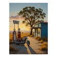thumbnail image 1 of Diamond Art Kit for Adults, Motorcycle Sunset Gas Station Scene Diamond Painting for Adults Beginners, DIY Diamond Art Painting Kits, 5D Diamond Painting Crafts for Home Decor 12x16 Frameless, 1 of 7