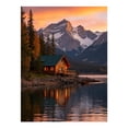 thumbnail image 1 of Diamond Art Kit for Adults, Mountain Lake Sunset Cabin Serenity Diamond Painting for Adults Beginners, 5D DIY Diamond Art Painting Kits, Colorful Diamond Painting Craft for Home Decor 12x16, 1 of 7