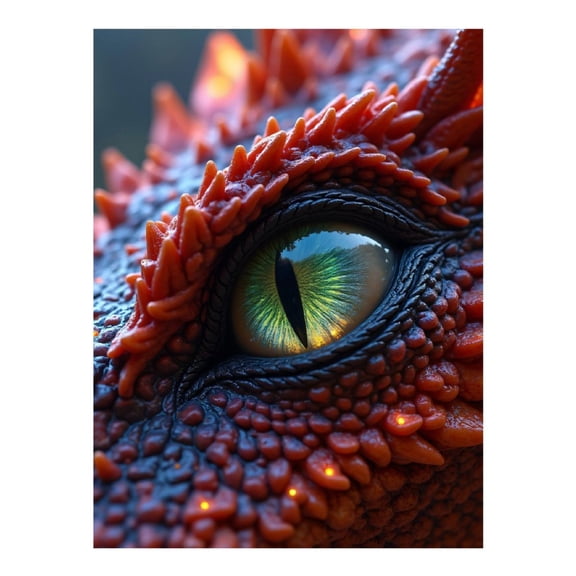 Diamond Art Kit for Adults, Mystical Dragon Eye Closeup Diamond Painting for Adults Beginners, 5D DIY Diamond Art Painting Kits, Colorful Diamond Painting Craft for Home Decor 12x16