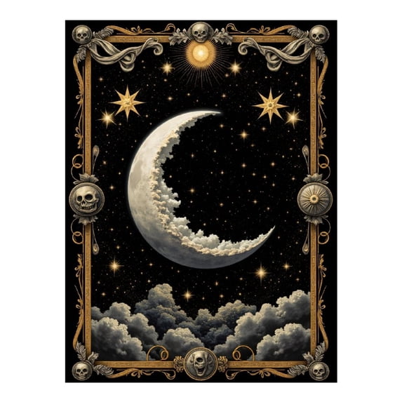 Diamond Art Kit for Adults, Mystical Night Celestial Art Diamond Painting for Adults Beginners, 5D DIY Diamond Art Painting Kits, Colorful Diamond Painting Craft for Home Decor 12x16