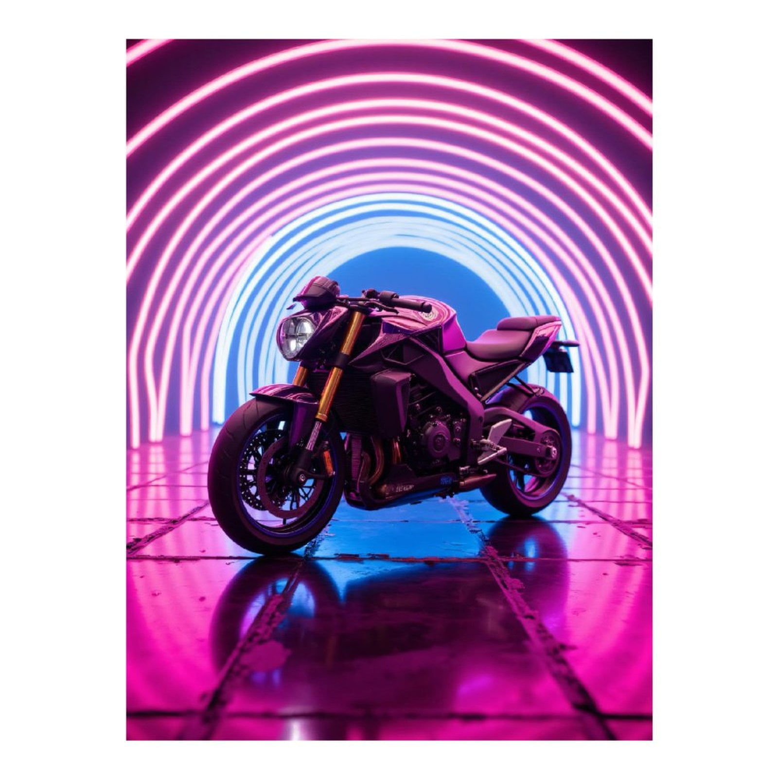 Diamond Art Kit for Adults, Neon Tunnel Motorcycle Aesthetic Diamond Painting for Adults Beginners, DIY Diamond Art Painting Kits, 5D Diamond Painting Crafts for Home Decor 12x16 Frameless