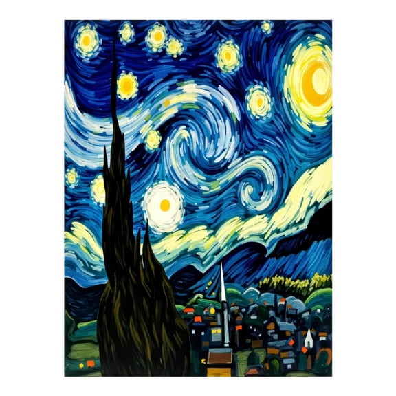 Diamond Art Kit for Adults, Night Sky Swirling Stars Painting Diamond Painting for Adults Beginners, DIY Diamond Art Painting Kits, 5D Diamond Painting Crafts for Home Decor 12x16 Frameless