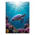 thumbnail image 1 of Diamond Art Kit for Adults, Oceanic Turtle Coral Reef Scene Diamond Painting for Adults Beginners, DIY Diamond Art Painting Kits, 5D Diamond Painting Crafts for Home Decor 12x16 Frameless, 1 of 7