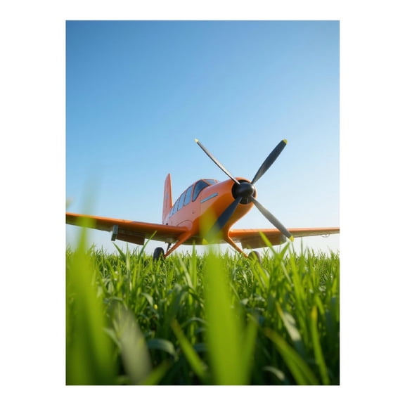 Diamond Art Kit for Adults, Orange Airplane Grass Field Diamond Painting for Adults Beginners, 5D DIY Diamond Art Painting Kits, Colorful Diamond Painting Craft for Home Decor 12x16