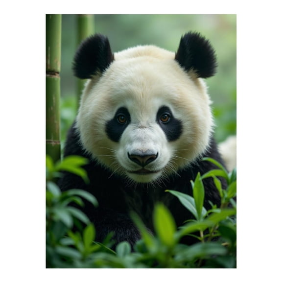 Diamond Art Kit for Adults, Panda Forest Closeup Nature Diamond Painting for Adults Beginners, DIY Diamond Art Painting Kits, 5D Diamond Painting Crafts for Home Decor 12x16 Frameless