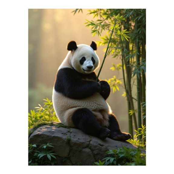 Diamond Art Kit for Adults, Panda Forest Serenity Diamond Painting for Adults Beginners, DIY Diamond Art Painting Kits, 5D Diamond Painting Crafts for Home Decor 12x16 Frameless