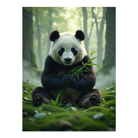 Diamond Art Kit for Adults, Panda Forest Serenity Diamond Painting for Adults Beginners, DIY Diamond Art Painting Kits, 5D Diamond Painting Crafts for Home Decor 12x16 Frameless
