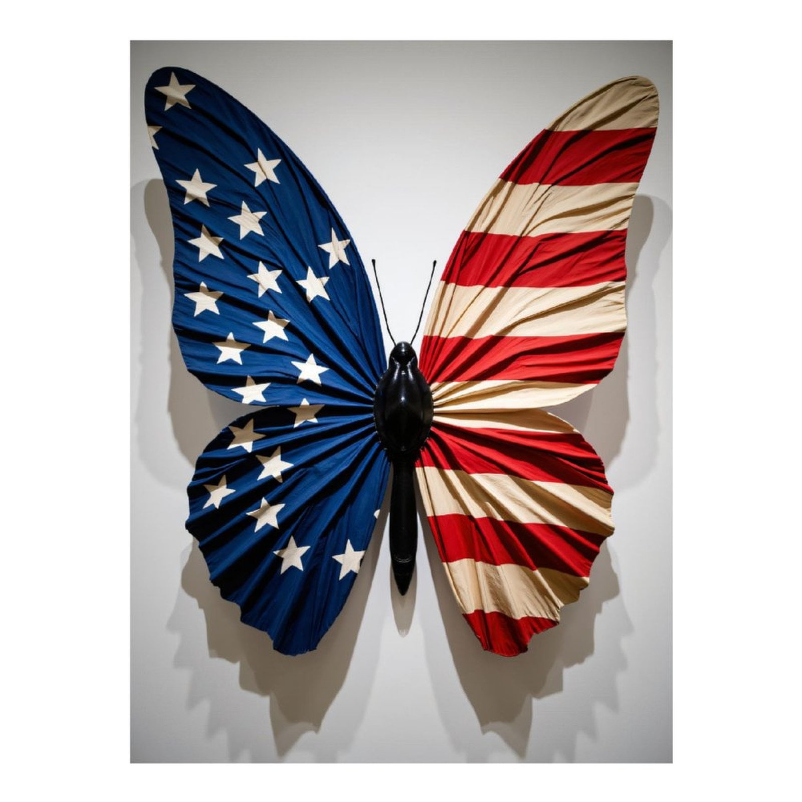 Diamond Art Kit for Adults, Patriotic Butterfly Art Display Diamond Painting for Adults Beginners, 5D DIY Diamond Art Painting Kits, Colorful Diamond Painting Craft for Home Decor 12x16