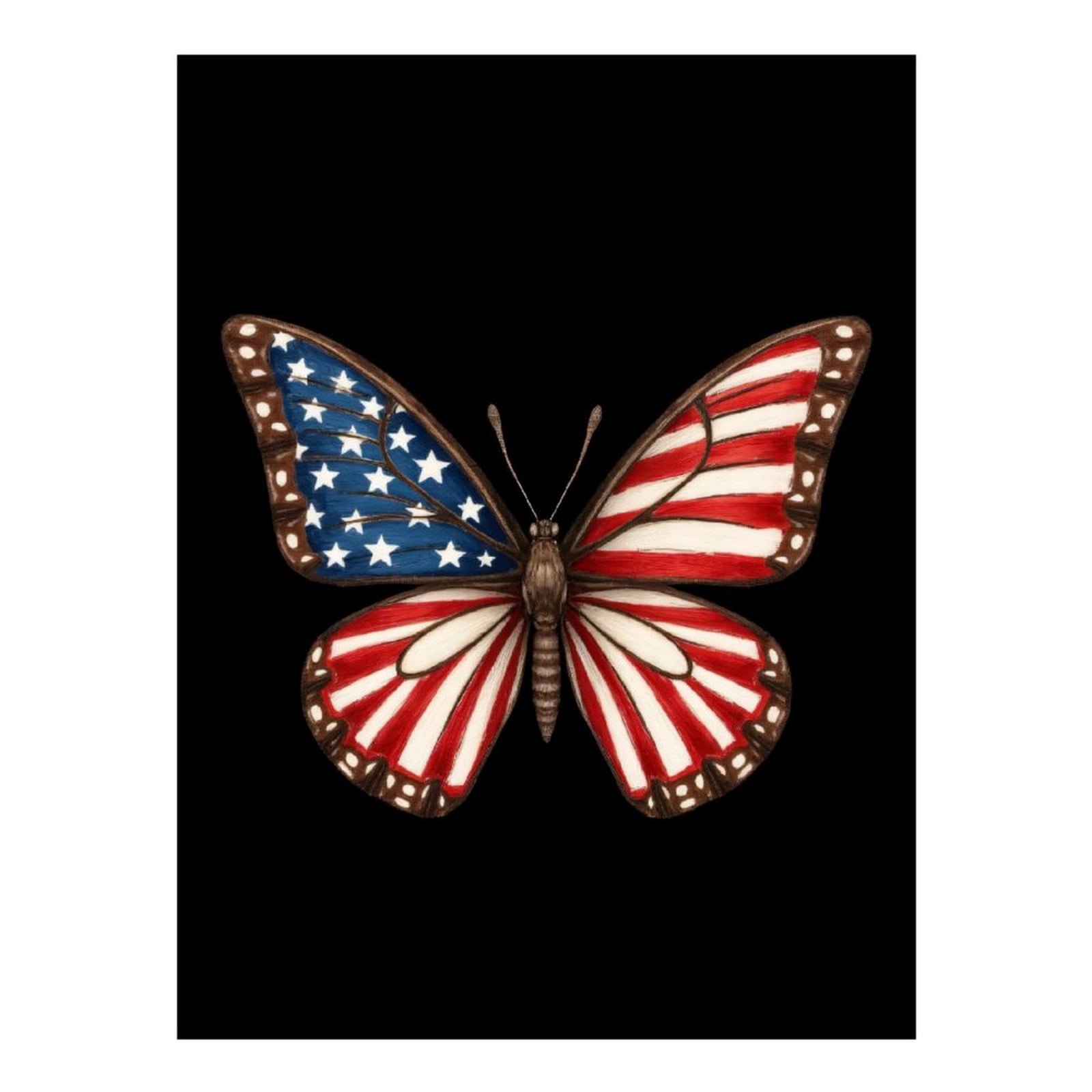 Diamond Art Kit for Adults, Patriotic Butterfly Artwork Diamond Painting for Adults Beginners, 5D DIY Diamond Art Painting Kits, Colorful Diamond Painting Craft for Home Decor 12x16