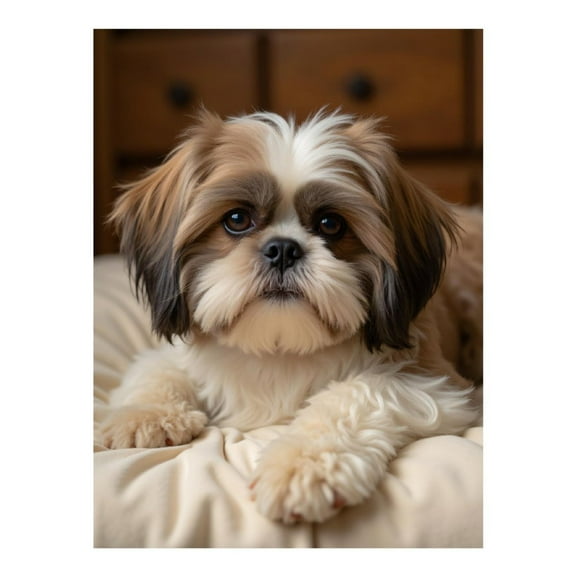 Diamond Art Kit for Adults, Pet Dog On Bed Diamond Painting for Adults Beginners, DIY Diamond Art Painting Kits, 5D Diamond Painting Crafts for Home Decor 12x16 Frameless