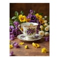 thumbnail image 1 of Diamond Art Kit for Adults, Porcelain Teacup Floral Blossom Diamond Painting for Adults Beginners, 5D DIY Diamond Art Painting Kits, Colorful Diamond Painting Craft for Home Decor 12x16, 1 of 7