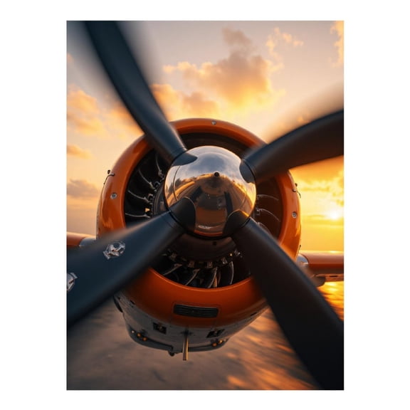 Diamond Art Kit for Adults, Propeller Airplane Sky Sunset Diamond Painting for Adults Beginners, 5D DIY Diamond Art Painting Kits, Colorful Diamond Painting Craft for Home Decor 12x16