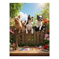 thumbnail image 1 of Diamond Art Kit for Adults, Puppies Garden Fence Art Supplies Diamond Painting for Adults Beginners, 5D DIY Diamond Art Painting Kits, Colorful Diamond Painting Craft for Home Decor 12x16, 1 of 7