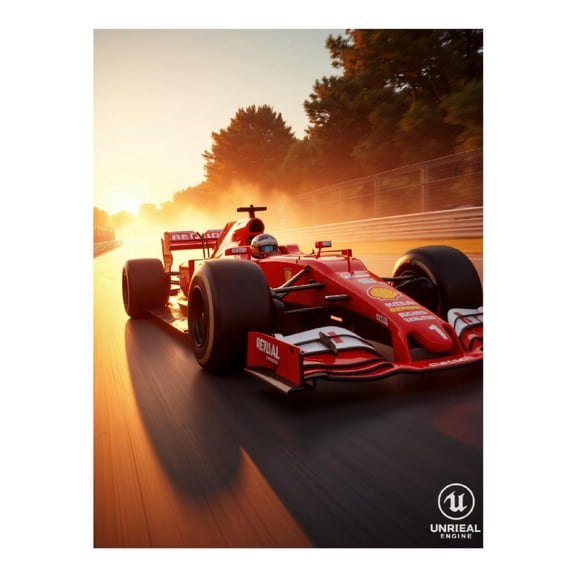 Diamond Art Kit for Adults, Racing Car Sunset Track Speed Diamond Painting for Adults Beginners, 5D DIY Diamond Art Painting Kits, Colorful Diamond Painting Craft for Home Decor 12x16