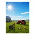 thumbnail image 1 of Diamond Art Kit for Adults, Red Tractor Sunny Farm Scene Diamond Painting for Adults Beginners, 5D DIY Diamond Art Painting Kits, Colorful Diamond Painting Craft for Home Decor 12x16, 1 of 7