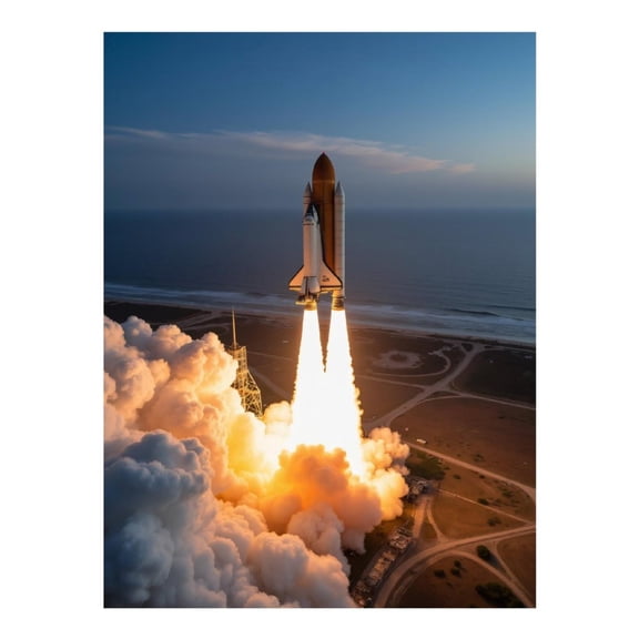 Diamond Art Kit for Adults, Rocket Launch Ocean Sky Diamond Painting for Adults Beginners, DIY Diamond Art Painting Kits, 5D Diamond Painting Crafts for Home Decor 12x16 Frameless