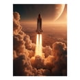 thumbnail image 1 of Diamond Art Kit for Adults, Rocket Launching Through Clouds Diamond Painting for Adults Beginners, DIY Diamond Art Painting Kits, 5D Diamond Painting Crafts for Home Decor 12x16 Frameless, 1 of 7