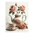 thumbnail image 1 of Diamond Art Kit for Adults, Rose Tea Cup Pot Print No.989 Diamond Painting for Adults Beginners, 5D DIY Diamond Art Painting Kits, Colorful Diamond Painting Craft for Home Decor 12x16, 1 of 7