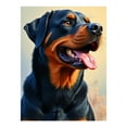 thumbnail image 1 of Diamond Art Kit for Adults, Rottweiler Portrait Tongue Out Diamond Painting for Adults Beginners, 5D DIY Diamond Art Painting Kits, Colorful Diamond Painting Craft for Home Decor 12x16, 1 of 7