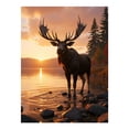 thumbnail image 1 of Diamond Art Kit for Adults, Serene Lakeside Sunset Moose Diamond Painting for Adults Beginners, 5D DIY Diamond Art Painting Kits, Colorful Diamond Painting Craft for Home Decor 12x16, 1 of 7