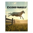 thumbnail image 1 of Diamond Art Kit for Adults, Sheep Sunset Jump Motivation Diamond Painting for Adults Beginners, 5D DIY Diamond Art Painting Kits, Colorful Diamond Painting Craft for Home Decor 12x16, 1 of 7