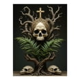 thumbnail image 1 of Diamond Art Kit for Adults, Skull Tree Fern Cross Artistry Diamond Painting for Adults Beginners, DIY Diamond Art Painting Kits, 5D Diamond Painting Crafts for Home Decor 12x16 Frameless, 1 of 7