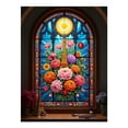 thumbnail image 1 of Diamond Art Kit for Adults, Stained Glass Floral Tower Display Diamond Painting for Adults Beginners, 5D DIY Diamond Art Painting Kits, Colorful Diamond Painting Craft for Home Decor 12x16, 1 of 7