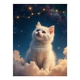 thumbnail image 1 of Diamond Art Kit for Adults, Starlit Kitten Dreamy Night Sky Diamond Painting for Adults Beginners, DIY Diamond Art Painting Kits, 5D Diamond Painting Crafts for Home Decor 12x16 Frameless, 1 of 7