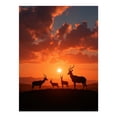 thumbnail image 1 of Diamond Art Kit for Adults, Sunset Antelope Silhouettes Diamond Painting for Adults Beginners, DIY Diamond Art Painting Kits, 5D Diamond Painting Crafts for Home Decor 12x16 Frameless, 1 of 7