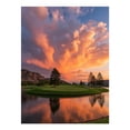 thumbnail image 1 of Diamond Art Kit for Adults, Sunset Reflection Over Lake Diamond Painting for Adults Beginners, DIY Diamond Art Painting Kits, 5D Diamond Painting Crafts for Home Decor 12x16 Frameless, 1 of 7