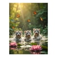 thumbnail image 1 of Diamond Art Kit for Adults, Tigers Playing Water Butterflies Lilies Diamond Painting for Adults Beginners, 5D DIY Diamond Art Painting Kits, Colorful Diamond Painting Craft for Home Decor 12x16, 1 of 7