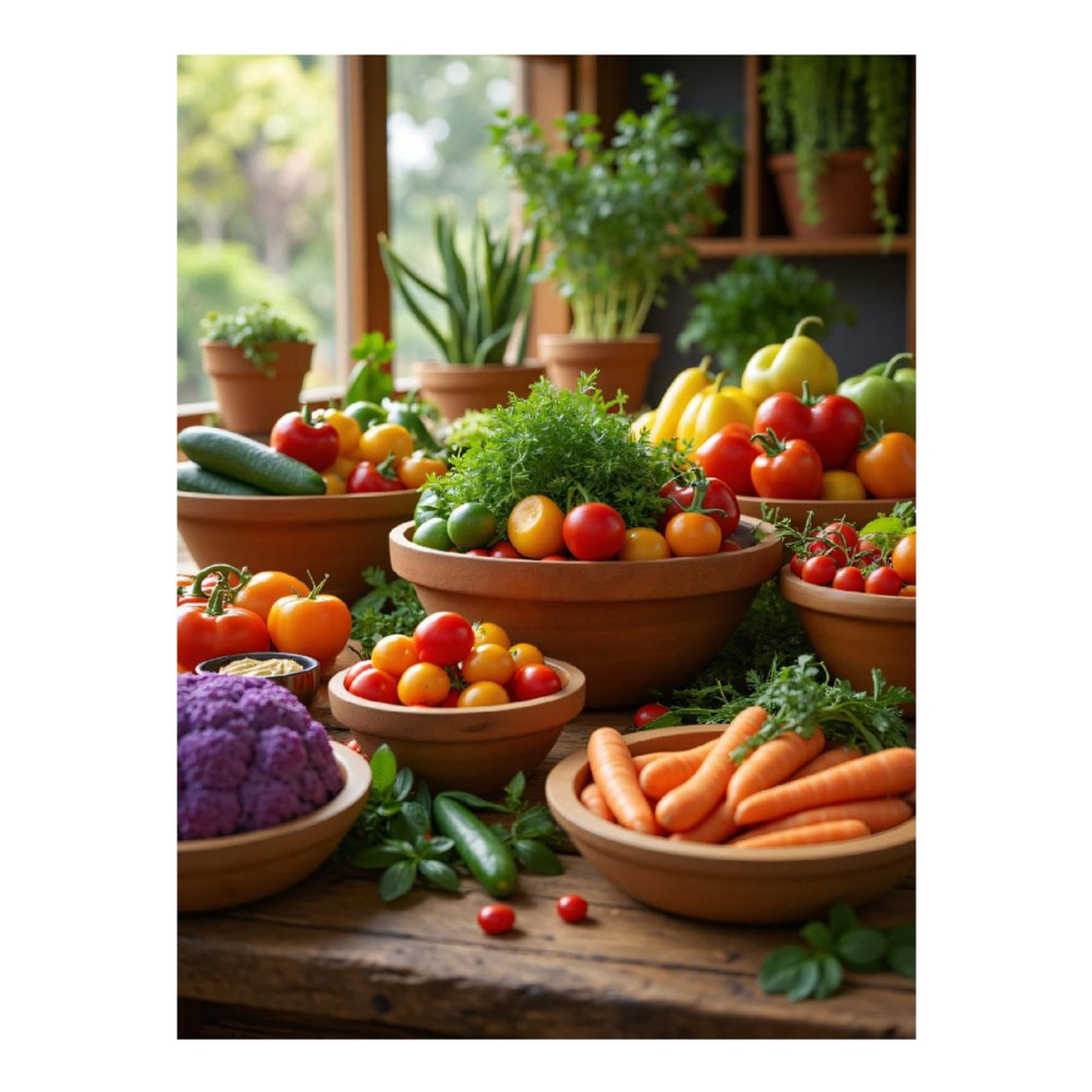 Diamond Art Kit for Adults, Vegetable Garden Bounty Display Diamond Painting for Adults Beginners, 5D DIY Diamond Art Painting Kits, Colorful Diamond Painting Craft for Home Decor 12x16