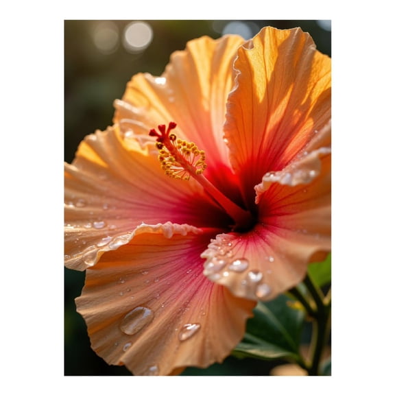 Diamond Art Kit for Adults, Vibrant Blossom Closeup Nature Dew Diamond Painting for Adults Beginners, 5D DIY Diamond Art Painting Kits, Colorful Diamond Painting Craft for Home Decor 12x16