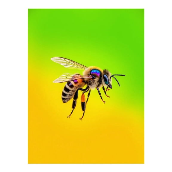 Diamond Art Kit for Adults, Vibrant Colorful Bee Background Diamond Painting for Adults Beginners, DIY Diamond Art Painting Kits, 5D Diamond Painting Crafts for Home Decor 12x16 Frameless