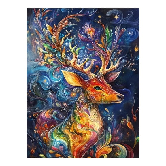 Diamond Art Kit for Adults, Vibrant Majestic Animal Art Diamond Painting for Adults Beginners, DIY Diamond Art Painting Kits, 5D Diamond Painting Crafts for Home Decor 12x16 Frameless