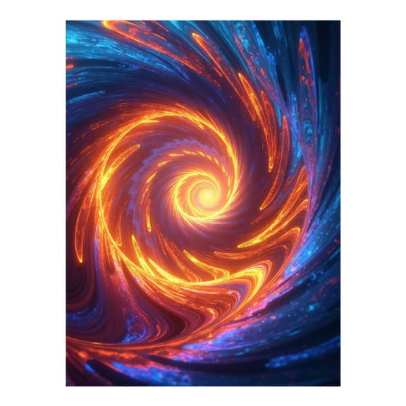 Diamond Art Kit for Adults, Vibrant Swirling Light Vortex Diamond Painting for Adults Beginners, 5D DIY Diamond Art Painting Kits, Colorful Diamond Painting Craft for Home Decor 12x16