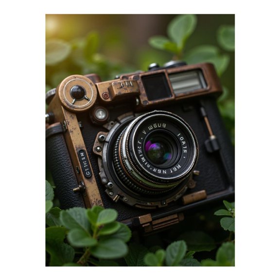 Diamond Art Kit for Adults, Vintage Camera In Greenery Diamond Painting for Adults Beginners, 5D DIY Diamond Art Painting Kits, Colorful Diamond Painting Craft for Home Decor 12x16