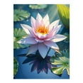 thumbnail image 1 of Diamond Art Kit for Adults, Water Lily Blossom Reflecting Serenity Diamond Painting for Adults Beginners, 5D DIY Diamond Art Painting Kits, Colorful Diamond Painting Craft for Home Decor 12x16, 1 of 7